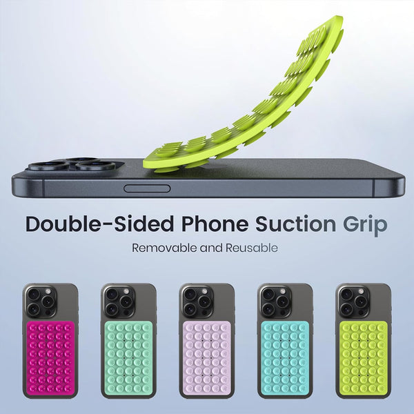 Hands Free Double Side Silicone Suction Stand Phone Case for IPhone 15 14 13 12 11 Pro Max Plus Samsung S24 S23 Ultra Back Cover